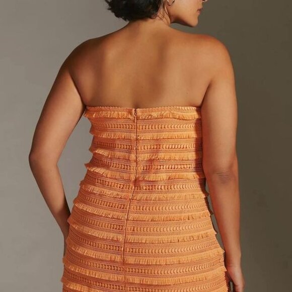 Anthropologie Let me Be Fringed Plus Size Mini Dress NWT- Sz 1X - Picture 2 of 8